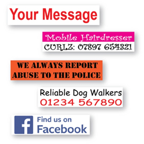 Own Message Decal up to 450 x 100mm